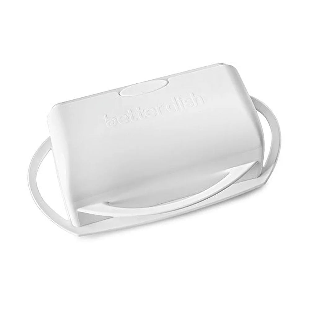 Butter Dish Flip Top Lid Toaster Tongs