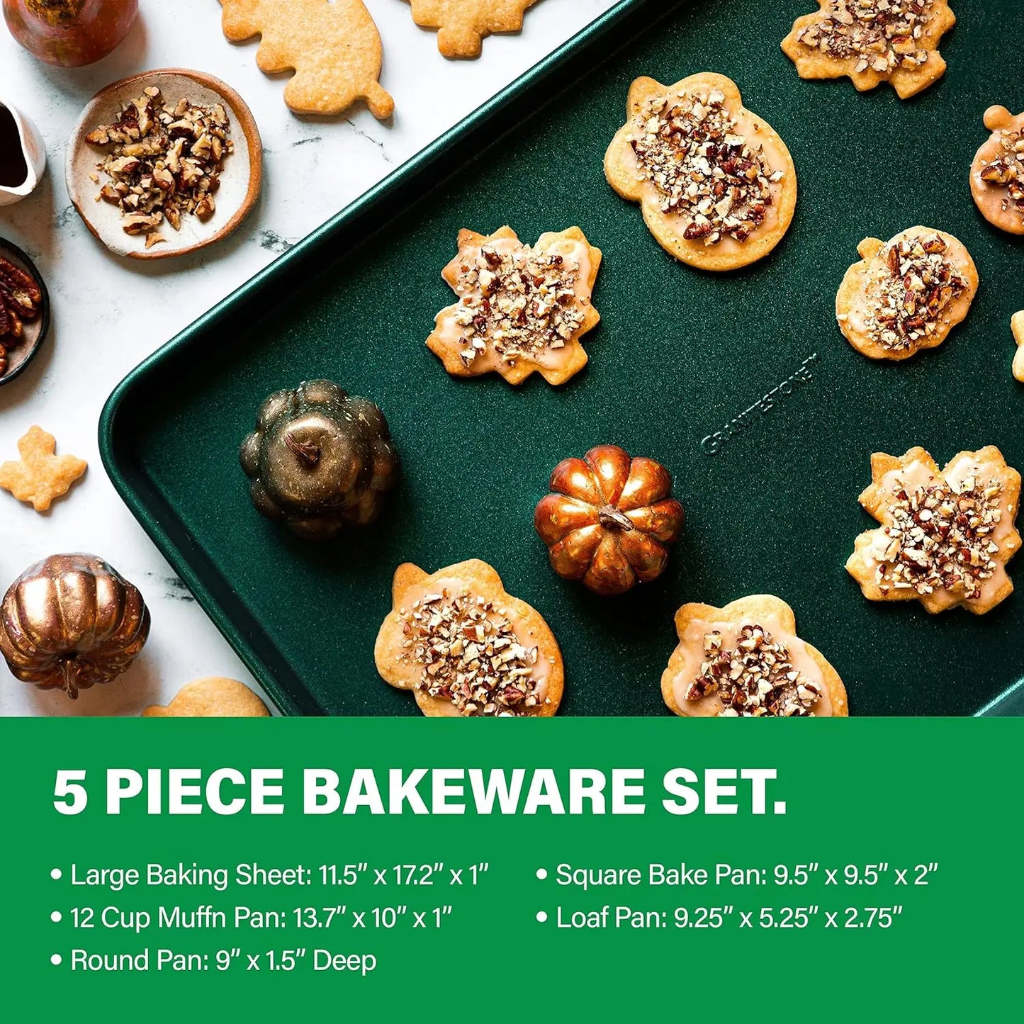21 Pc Kitchen Pots And Pans Set