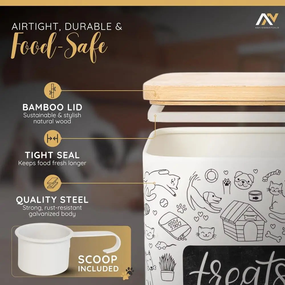 3-Piece Pet Food Storage Container Set