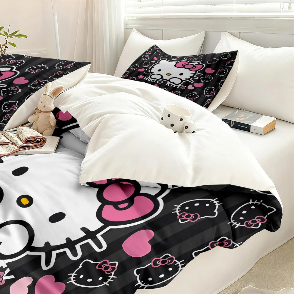 Hello Kitty Minimalist Quilt Cover