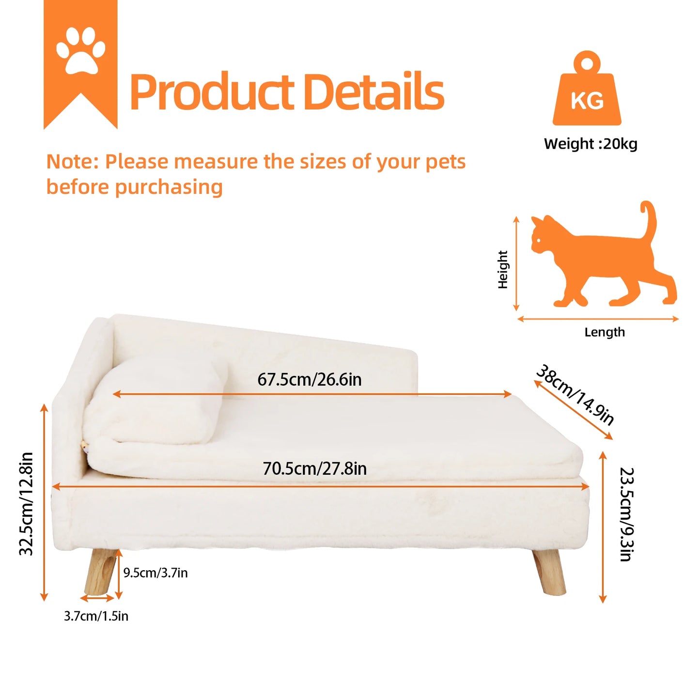 Elevated Bed Nordic Pet Stool Bed