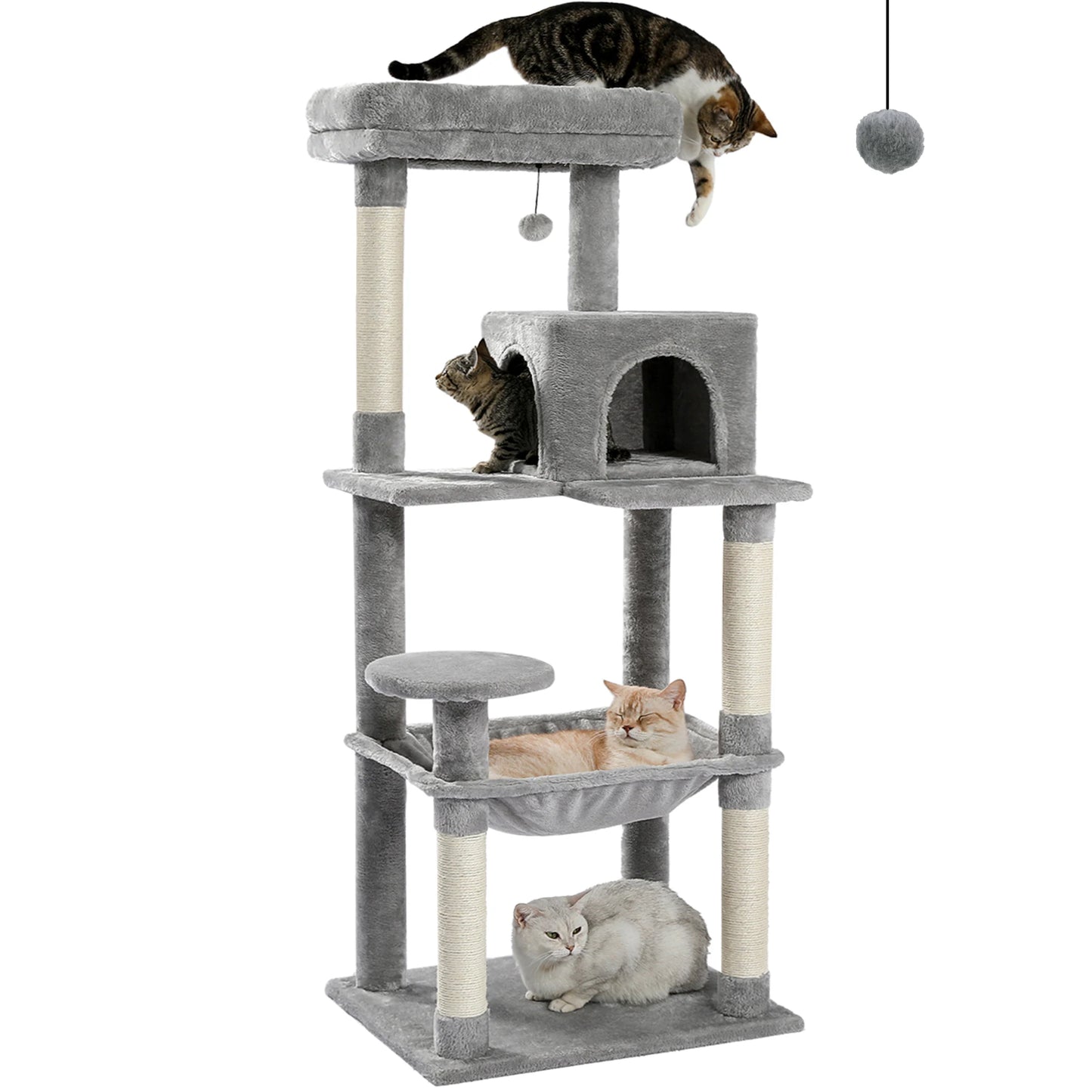 Cat Tree For Indoor Cats 5-Level Cat Tower