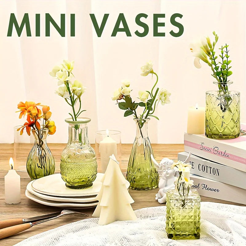 30Pcs Vase Set, Small Vases Glass Bud Vases
