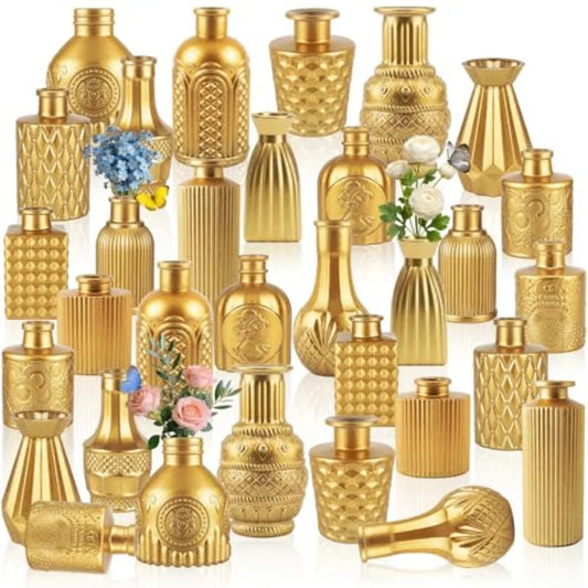 32 PCS Assorted Vintage Bud Vases