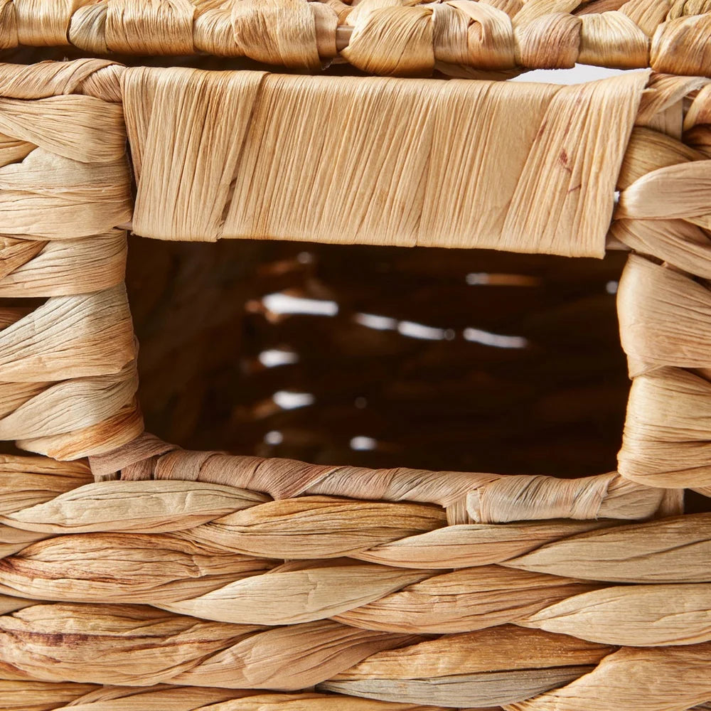 Natural Hyacinth Basket With Lid